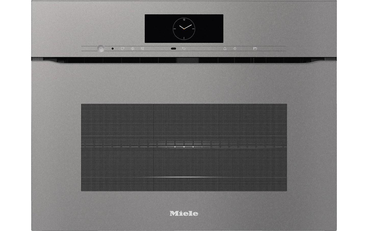 Einbaubackofen mit Mikrowelle H 7840-60 BMX Graphit<br>Griffloser Einbaubackofen mit Mikrowelle und Speisenthermometer