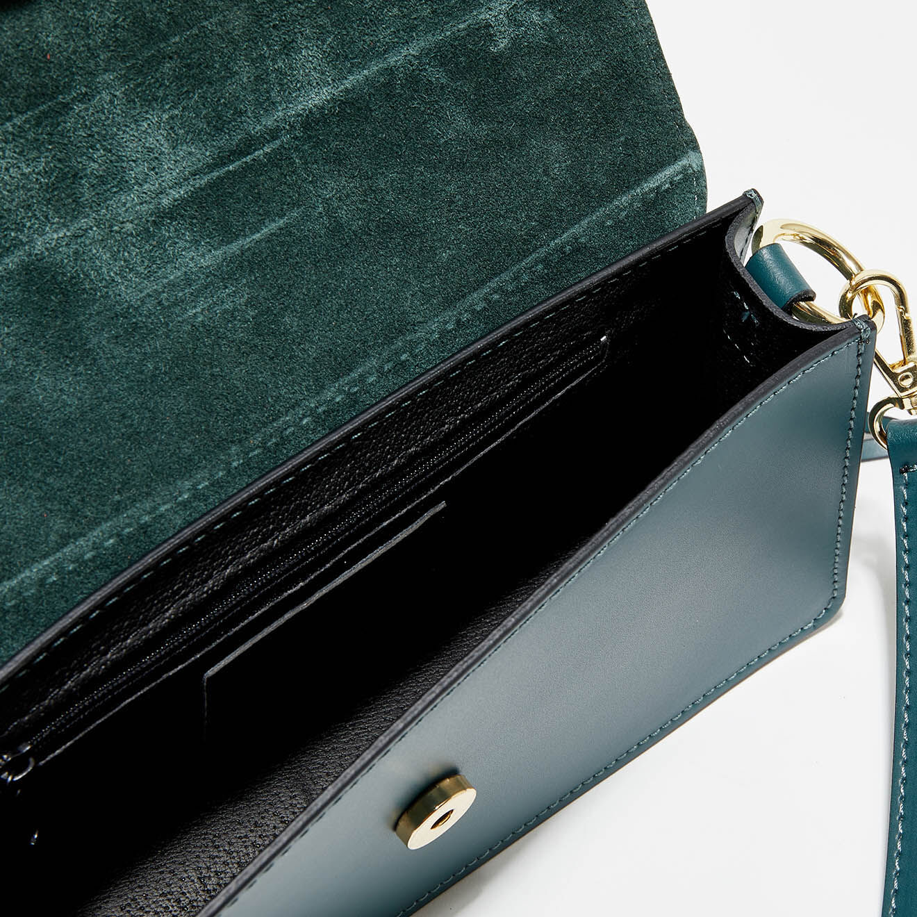 Christian Laurier Sac porté épaule en Cuir Hazel vert - 24.5x12.5x5 cm