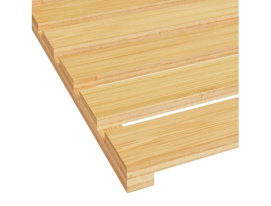 VIDAXL - Tapis de bain bambou 54x36 cm