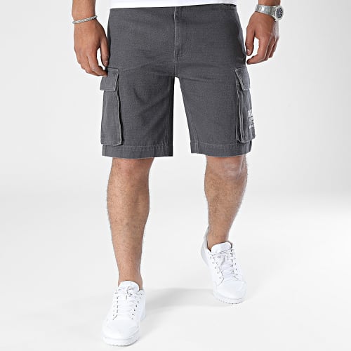 Short Cargo Jean Small Signature 6013495 Gris Anthracite