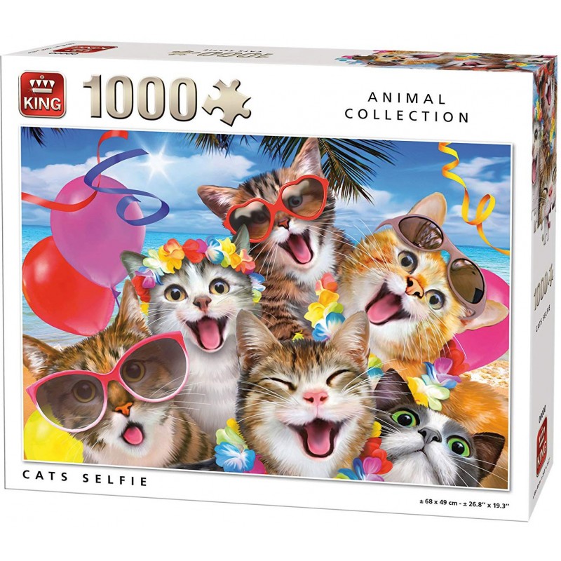 Puzzle 1000 pièces - Chats Selfies