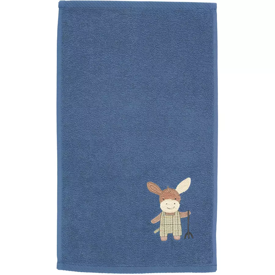 Sterntaler Kinderhandtuch Doppelpack Emmilius mittelblau 50 x 30 cm