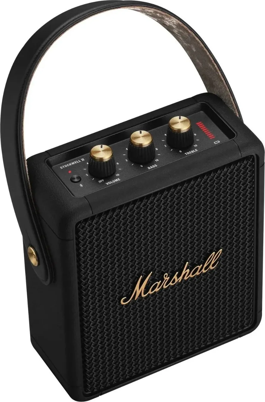 Marshall Stockwell II Black & Brass Enceintes Bluetooth portables