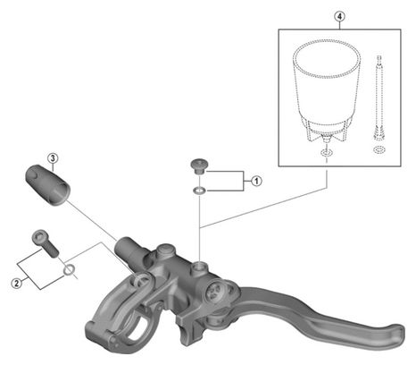 Levier de Frein Gauche Shimano BL-M4100