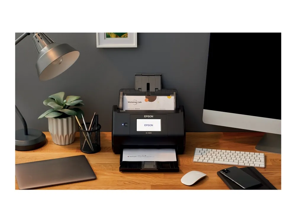 Epson WorkForce ES-580W DIN A4-Dokumentenscanner, ADF 100S.