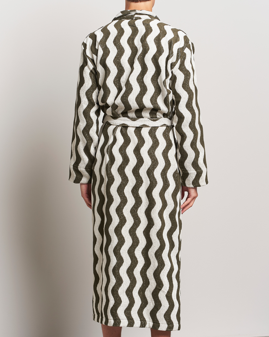OAS Forest Waver Long Robe Green/White