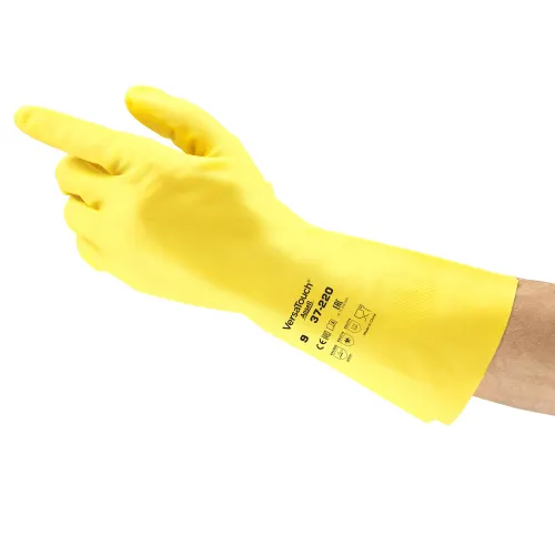 Gant de protection chimique nitrile AlphaTec 37-220 jaune taille 7 Ansell