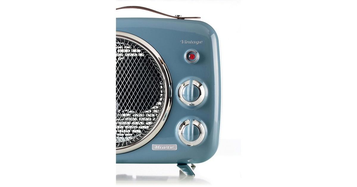 ArieteVintage blauwe ventilatorkachel  (Blauw, 2000 Watt, verwarmen en koelen)