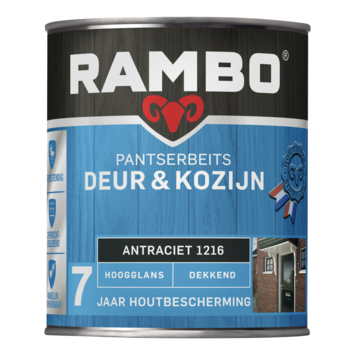Rambo Pantserbeits Deur & Kozijn hoogglans dekkend antraciet 750 ml