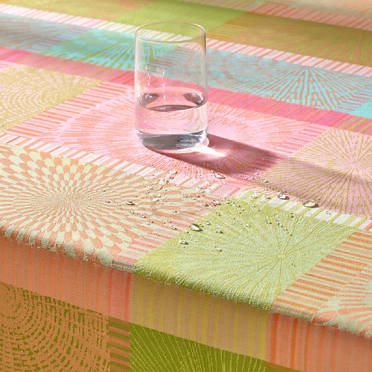 Nappe ronde enduit imperméable pur coton Diam. 150 cm Garnier Thiebaut