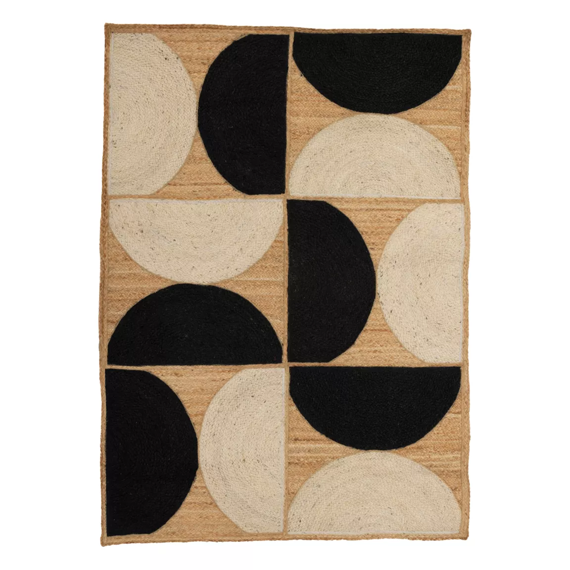 Tapis de salon rectangulaire jute (170 x 120 cm) Mala Beige