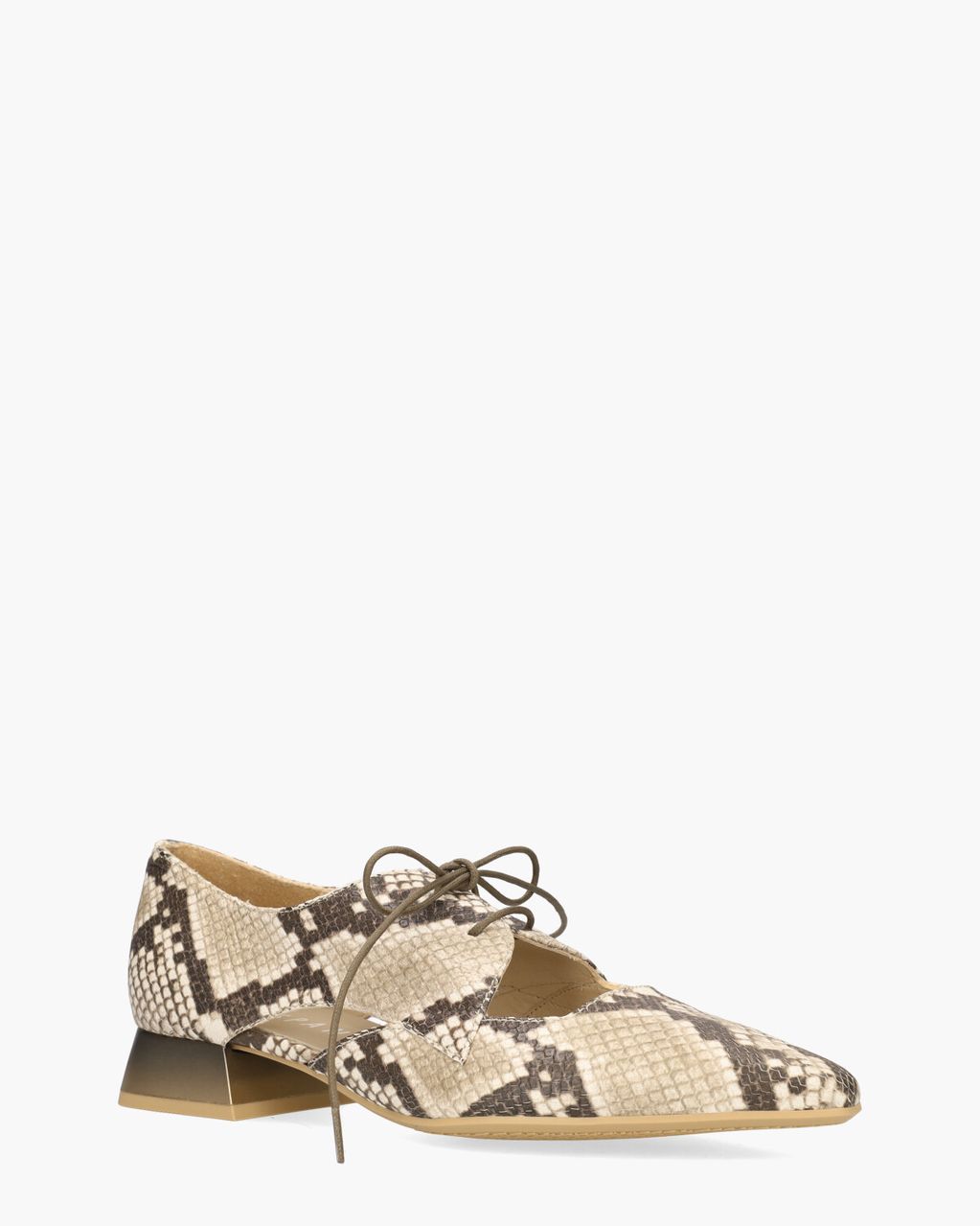 Hispanitas HV253858 Beige/Bruin Dames Veterschoenen