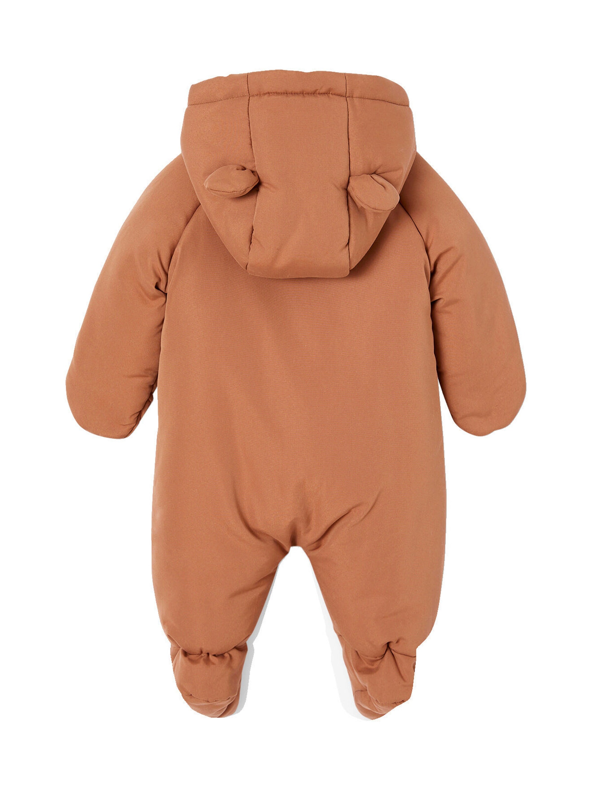 Vertbaudet Baby Winter-Overall mit Fleecefutter, Wattierung Recycling-Polyester schokolade