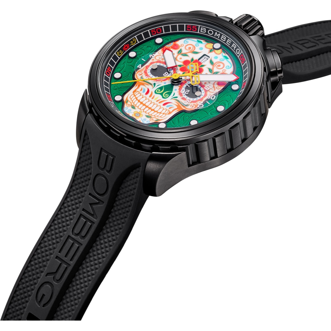 Bomberg Bolt-68 Heritage Sugar Skull Green