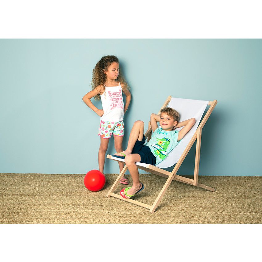 Débardeur en jersey print fantaisie pour fille - Blanc
