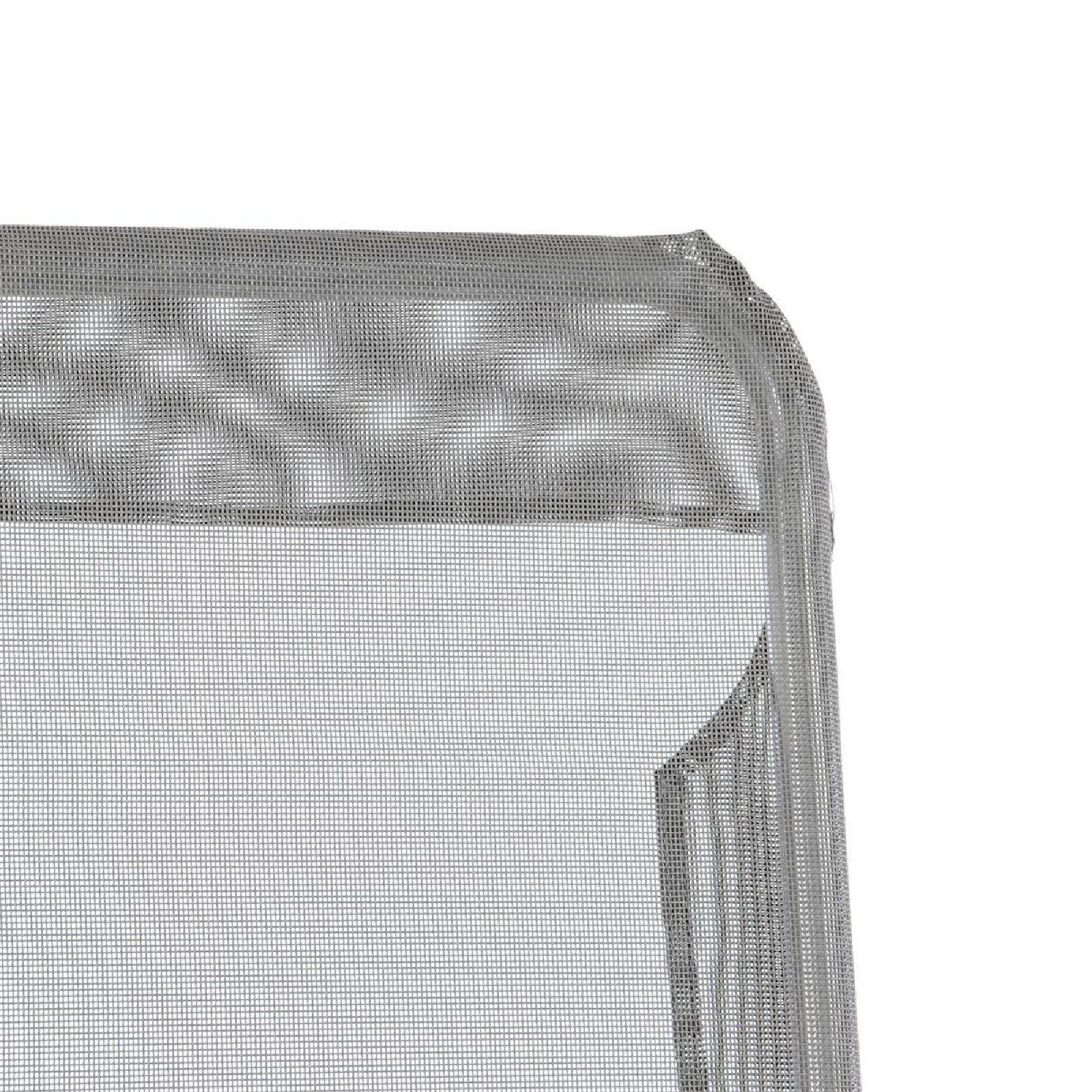 VCM Gartenliege 2er Set Bäderliege 160 cm Grau Armlehne Stahl Relaxliege klappbar