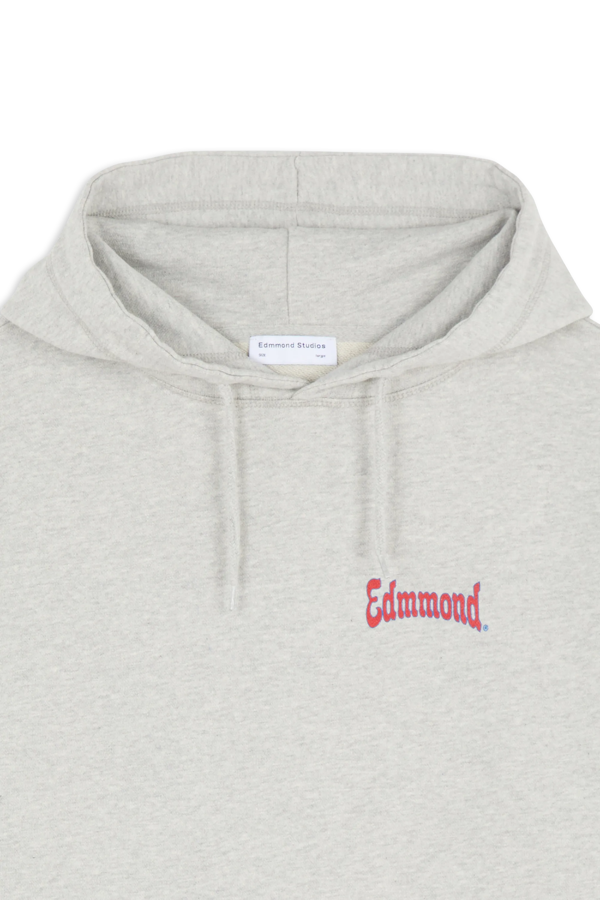 EDMMOND STUDIOS Hoodie CURLY SHIELD HOODIE Gris