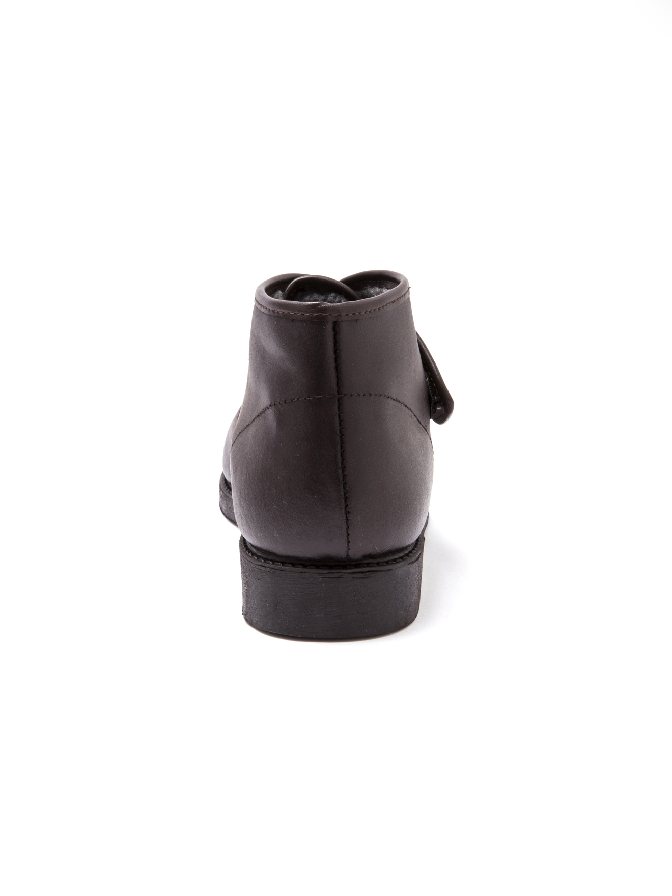 Bottillons cuir fourrés extra larges