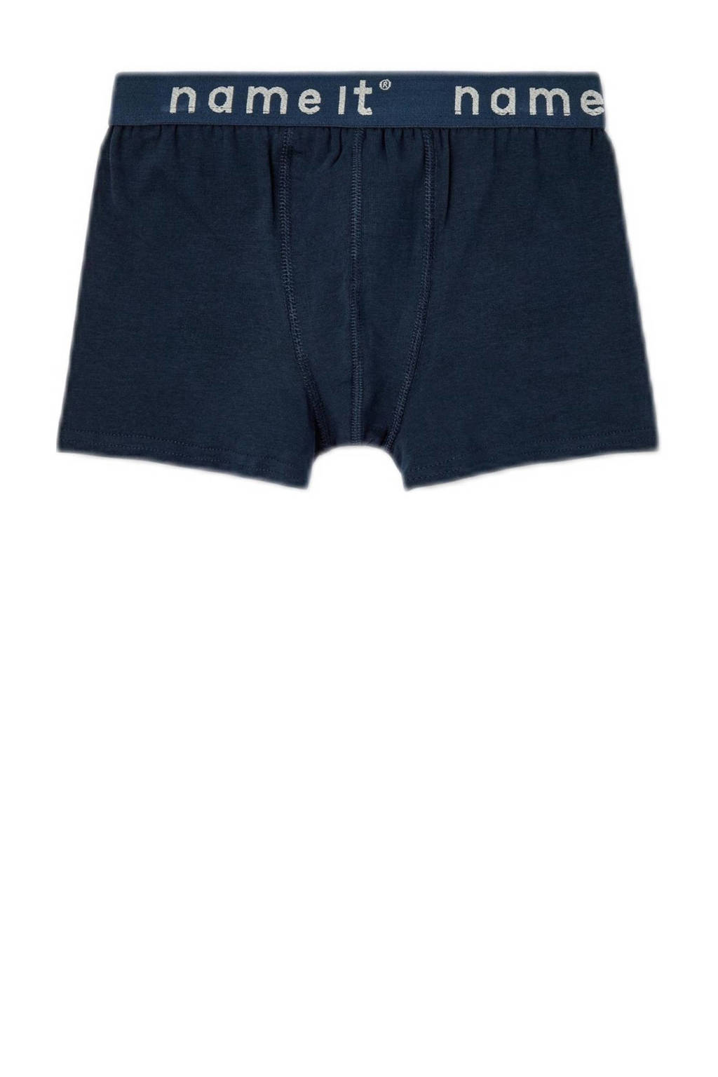 boxershort NKMBOXER - set van 3 grijs melange/donkerblauw