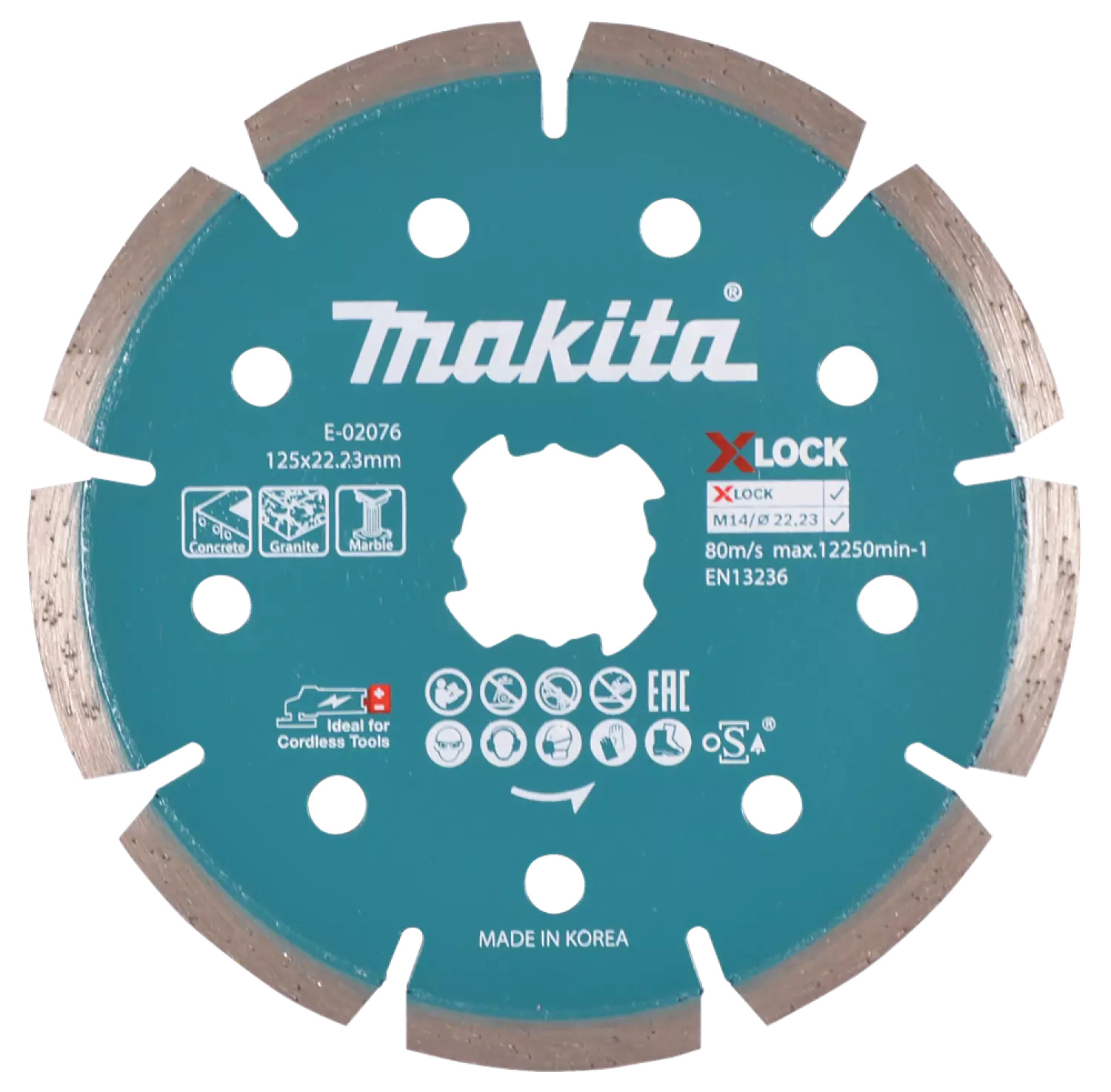 Makita E-02076 X-Lock Diamantschijf - 125x22,23mm