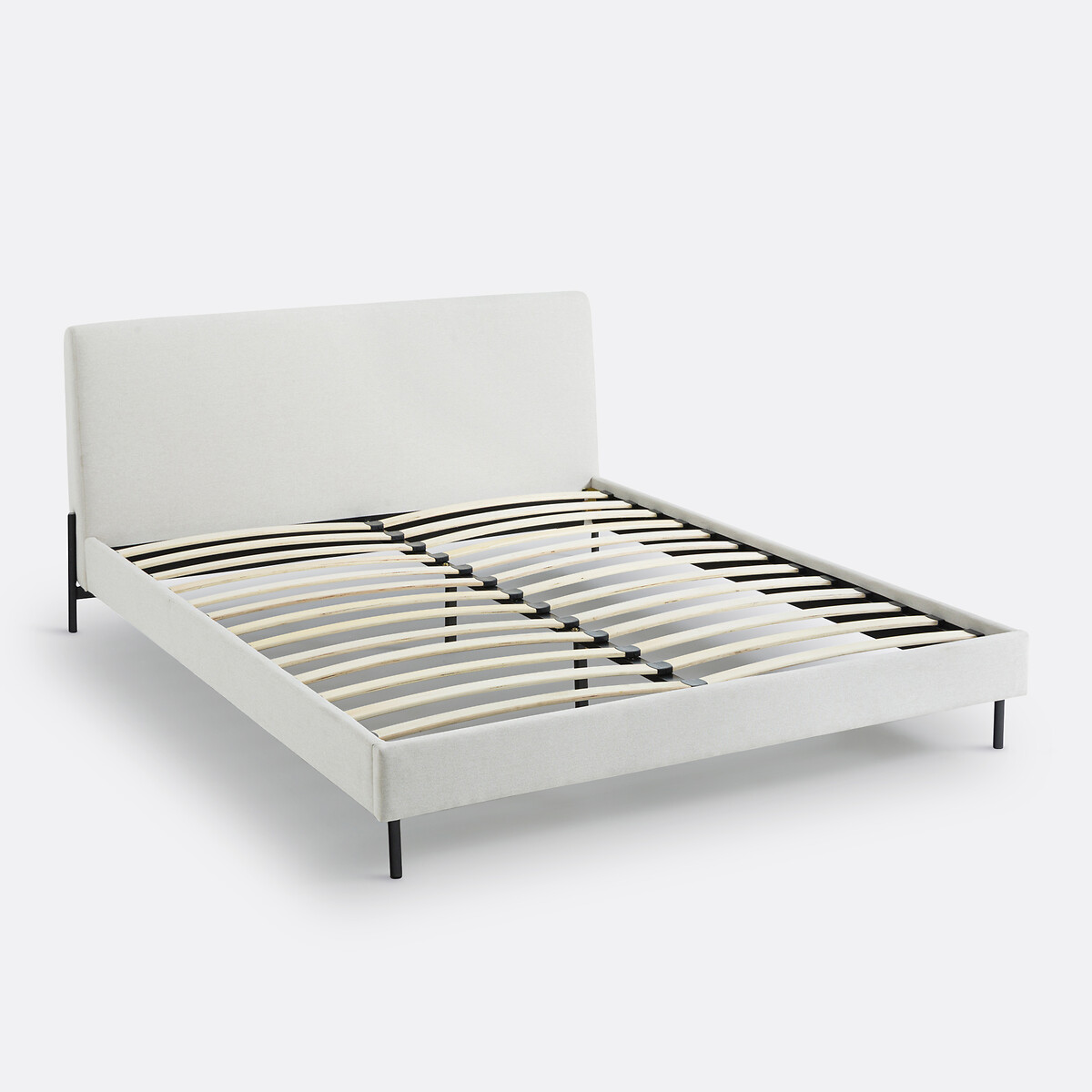 LA REDOUTE INTERIEURS<br>Cama estofada com base de ripas, Tella