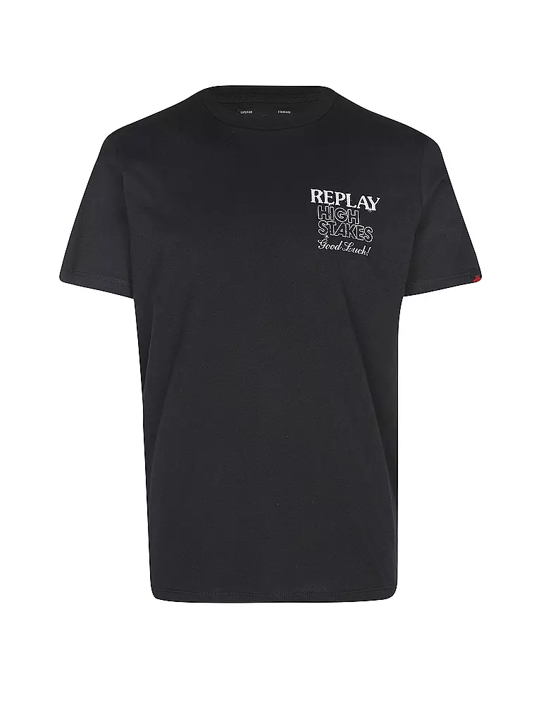 REPLAY T-Shirt schwarz