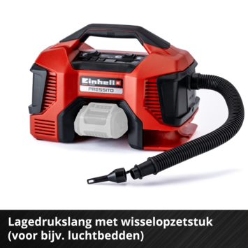 Einhell 18V compressor 6-in-1 Pressito Hybrid (zonder accu)