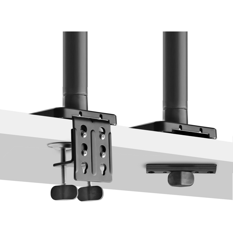 StarTech.com Support de Bureau pour Écrans Incurvés Jusqu'à 49 Pouces 32:9 Ultrawide, Bras à Ressort Mécanique pour Moniteur, Pince en C/Oeillet, Réglage Sans Outil, Max 20kg