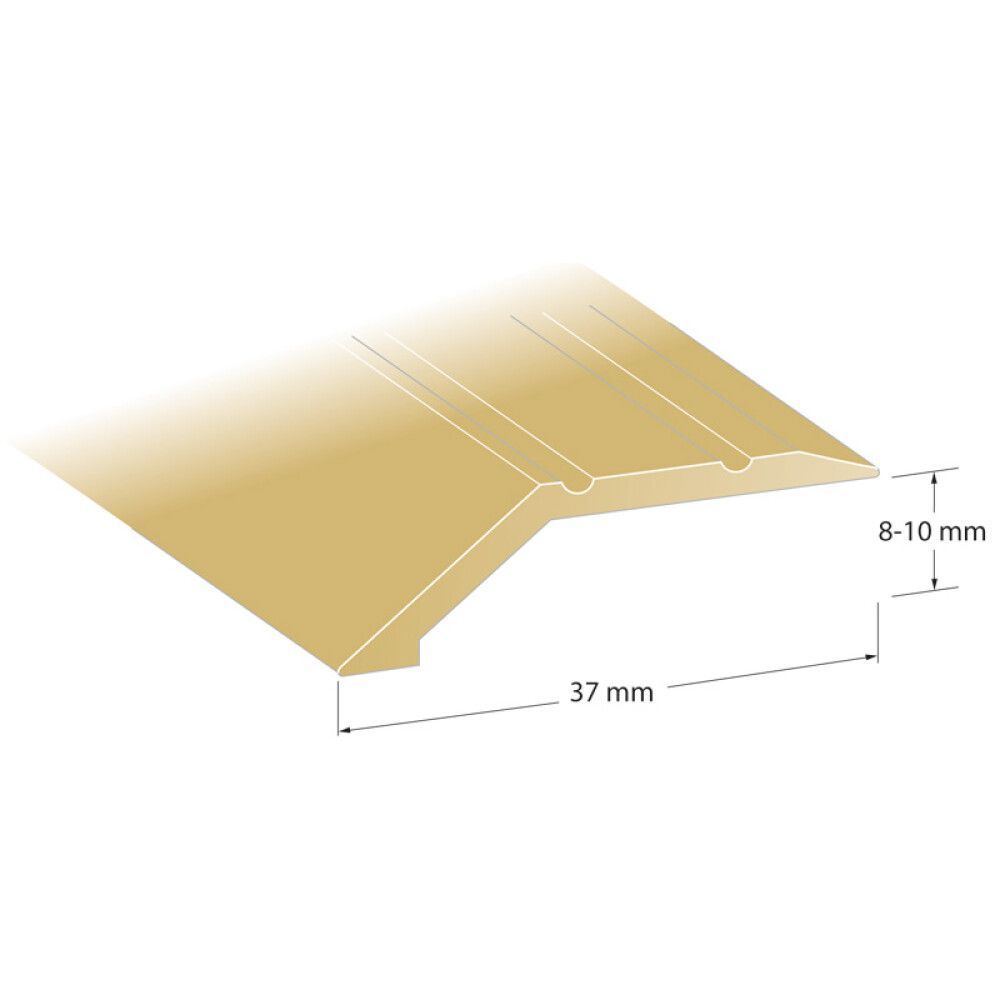 NIVÅLIST LUNDBERGS MESSING 8-10X39X2000MM