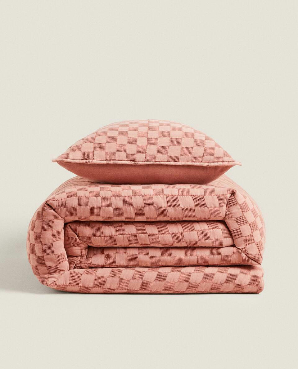 EDREDOM DE TRICÔ WAFFLE