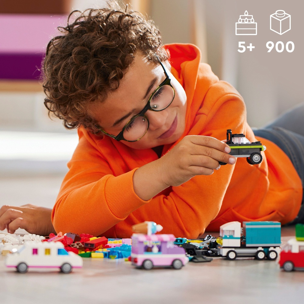 LEGO Classic 11036 Kreative Fahrzeuge mit Auto- und LKW-Spielzeugset