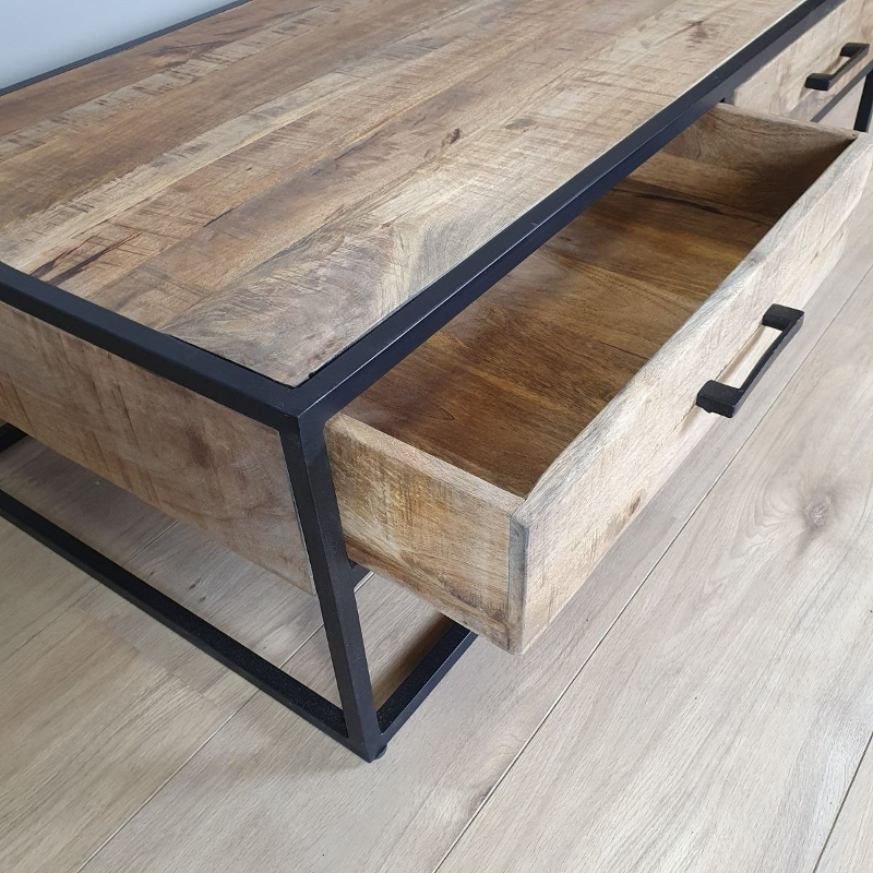 Salontafel Maas, rechthoekig 2 lades