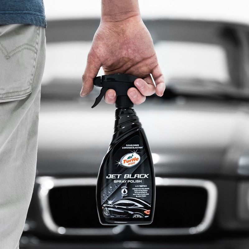 Turtle Wax - Hybrid Jet Black Spray Polish - 500ml - Kleur Verrijkte Formule