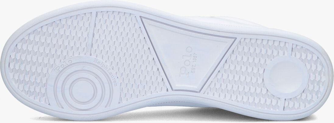 witte polo ralph lauren lage sneakers hrt court ii