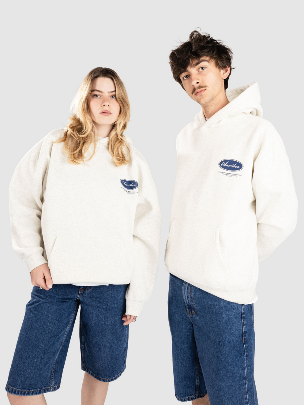 Another Cotton Lab Summer In Paradise Oversized Hoodie grey