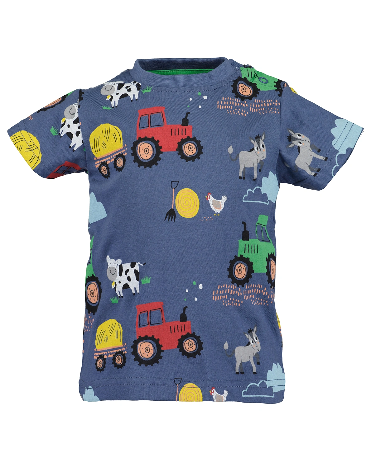 T-Shirt FARM FAN in jeansblau