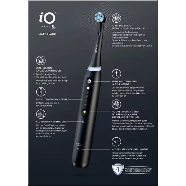 Elektrische Zahnbürste iO Series 5N Matt Black