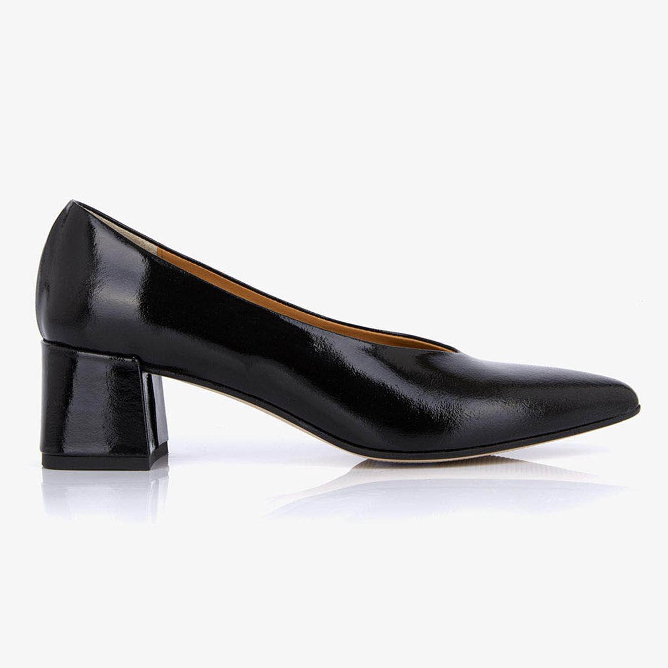 Mellow Yellow Escarpins en Cuir verni Pina noirs - Talon 5 cm