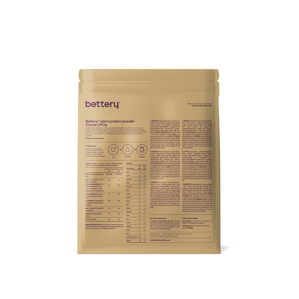 PROTEÍNA VEGETAL BETTERY 240G CACAU
