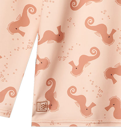 Liewood Badeshirt - Noah - UV40+ - Seahorse/Apple Blossom