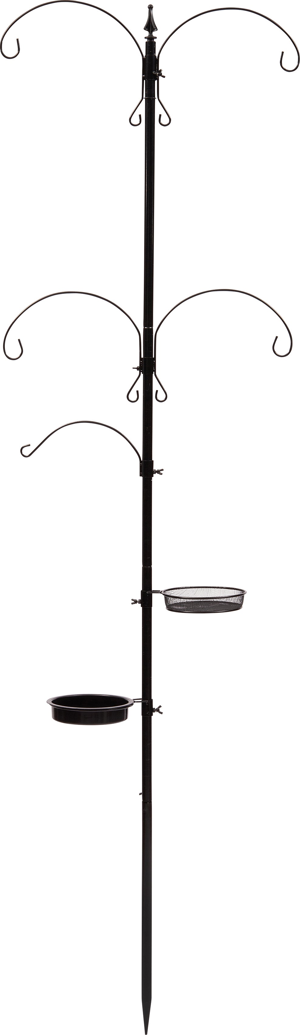 Intratuin vogel voederstandaard zwart H 215 cm