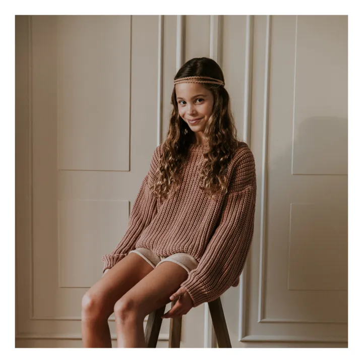 Yuki Pull Chunky Coton Bio | Blush