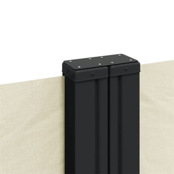 vidaXL Uttrekkbar sidemarkise 180x600 cm kremhvit
