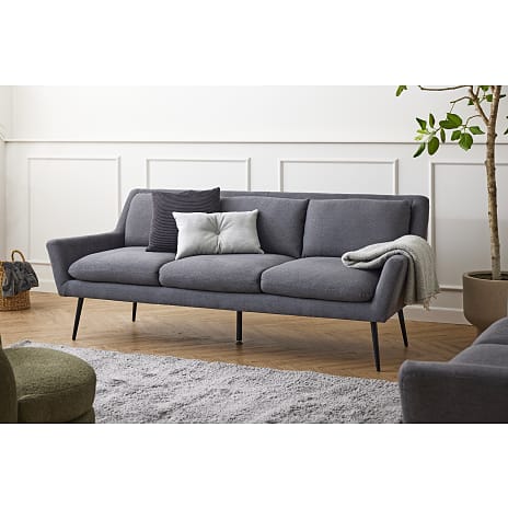 Birk 3-personers sofa - grå