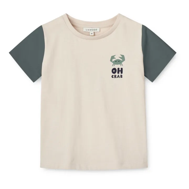 Liewood T-shirt Apia Crabe Bébé | Ecru
