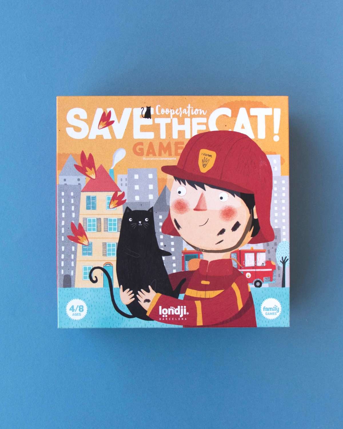Brettspill Barn 3år+ – Lagspill “Hjelp Brannmannen” | Save the Cat