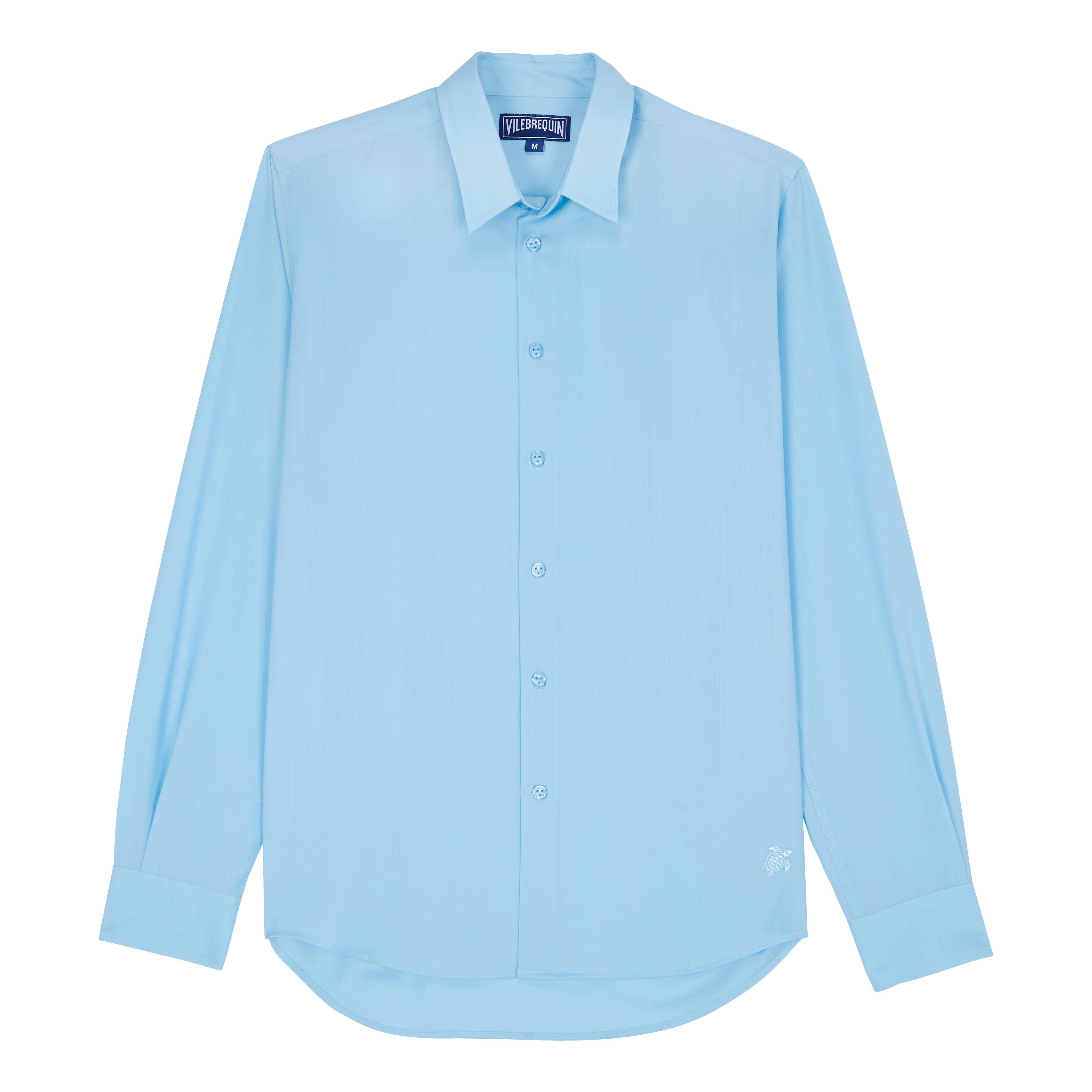 Chemise en laine super 120 homme unie