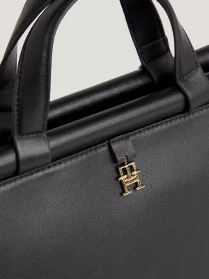 Bolsa pequena reversível com monograma TH
