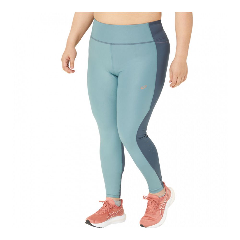Asics NAGINO RUN - Collant Femme foggy teal/tarmac