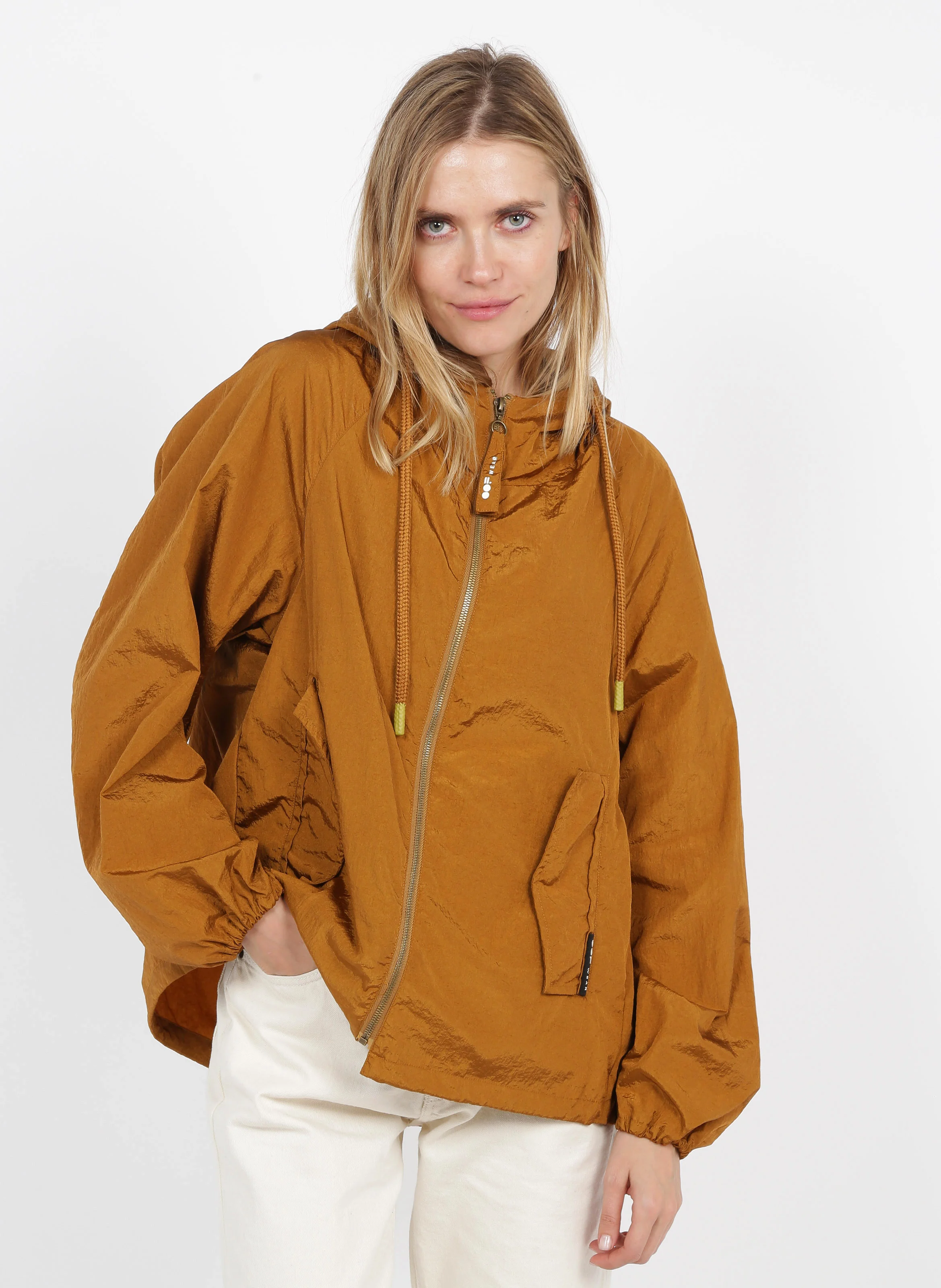 Parka à capuche en coton mélangé | Marron